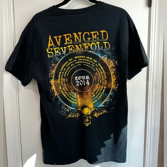 Avenged Sevenfold size Medium T-shirt, black and yellow, rock - Picture 2 of 5